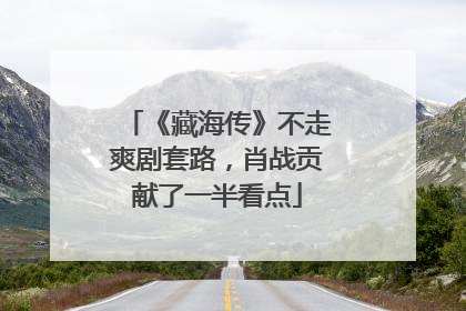 《藏海传》不走爽剧套路，肖战贡献了一半看点
