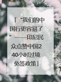 “我们的中国行更容易了”——印尼民众点赞中国240小时过境免签政策