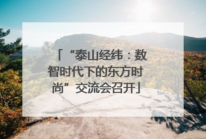 “泰山经纬：数智时代下的东方时尚”交流会召开