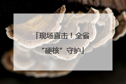 现场直击！全省“硬核”守护