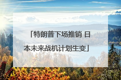 特朗普下场推销 日本未来战机计划生变
