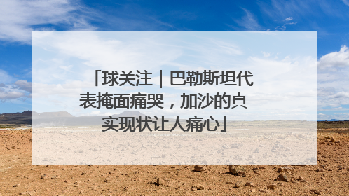 球关注｜巴勒斯坦代表掩面痛哭，加沙的真实现状让人痛心