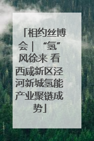 相约丝博会｜“氢”风徐来 看西咸新区泾河新城氢能产业聚链成势
