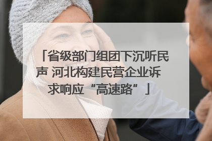 省级部门组团下沉听民声 河北构建民营企业诉求响应“高速路”