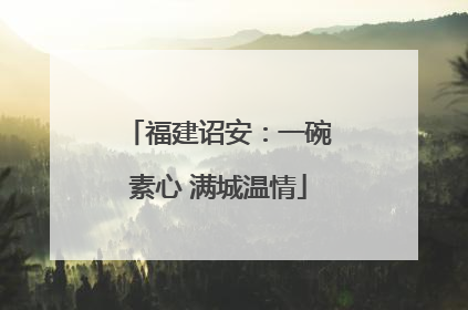 福建诏安：一碗素心 满城温情