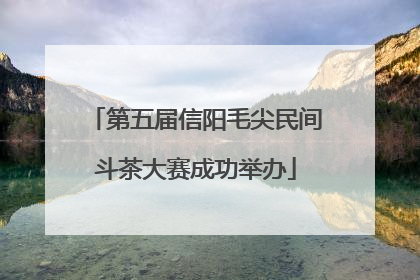 第五届信阳毛尖民间斗茶大赛成功举办
