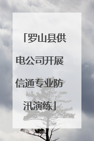 罗山县供电公司开展信通专业防汛演练