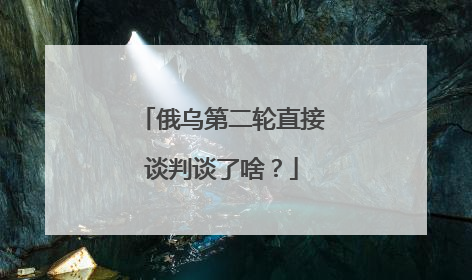 俄乌第二轮直接谈判谈了啥？