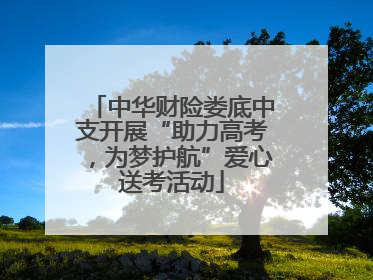 中华财险娄底中支开展“助力高考，为梦护航”爱心送考活动