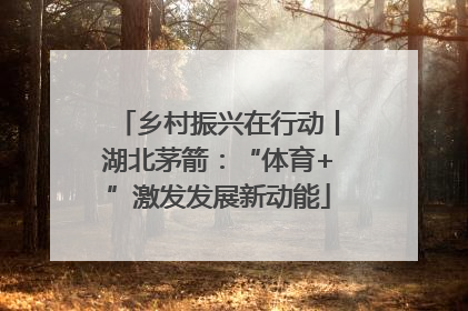 乡村振兴在行动丨湖北茅箭：“体育+”激发发展新动能