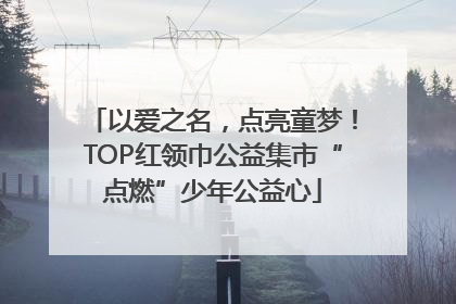 以爱之名，点亮童梦！TOP红领巾公益集市“点燃”少年公益心