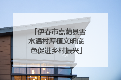 伊春市嘉荫县雪水温村厚植文明底色促进乡村振兴