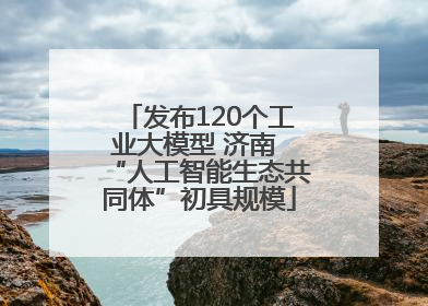 发布120个工业大模型 济南 “人工智能生态共同体”初具规模