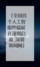 全国首个人工智能终端展在深圳启幕_深圳新闻网