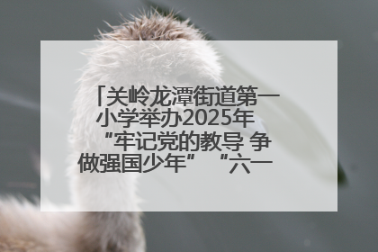 关岭龙潭街道第一小学举办2025年“牢记党的教导 争做强国少年”“六一”文艺汇演活动