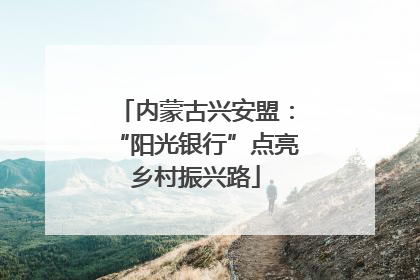 内蒙古兴安盟：“阳光银行”点亮乡村振兴路