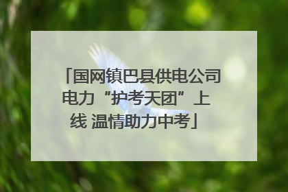 国网镇巴县供电公司 电力“护考天团”上线 温情助力中考