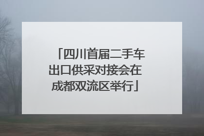 四川首届二手车出口供采对接会在成都双流区举行