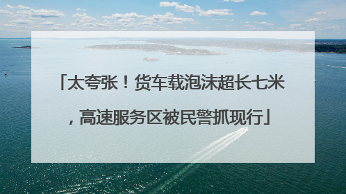 太夸张！货车载泡沫超长七米，高速服务区被民警抓现行