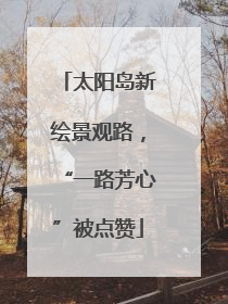 太阳岛新绘景观路，“一路芳心”被点赞
