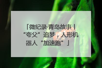 微纪录·青岛故事丨“夸父”追梦，人形机器人“加速跑”
