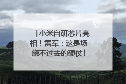 小米自研芯片亮相！雷军：这是场绕不过去的硬仗