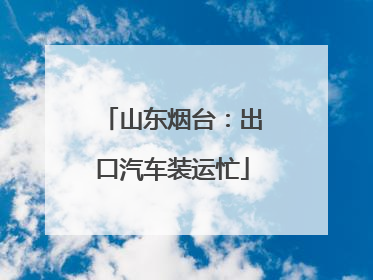 山东烟台：出口汽车装运忙