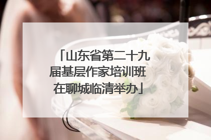 山东省第二十九届基层作家培训班在聊城临清举办