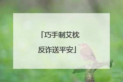 巧手制艾枕 反诈送平安