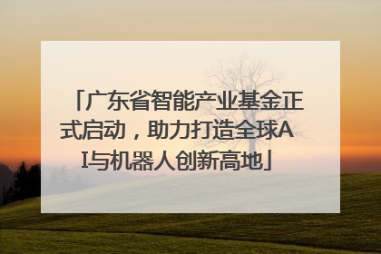 广东省智能产业基金正式启动，助力打造全球AI与机器人创新高地
