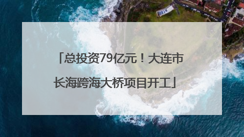 总投资79亿元！大连市长海跨海大桥项目开工