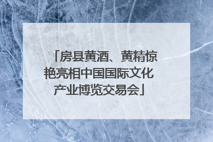 房县黄酒、黄精惊艳亮相中国国际文化产业博览交易会