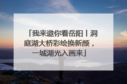 我来邀你看岳阳丨洞庭湖大桥彩绘换新颜，一城湖光入画来