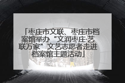 枣庄市文联、枣庄市档案馆举办“文润枣庄·艺联万家”文艺志愿者走进档案馆主题活动