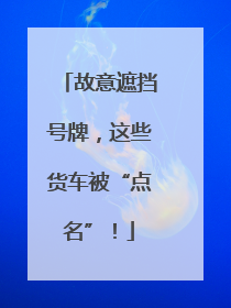 故意遮挡号牌，这些货车被“点名”！