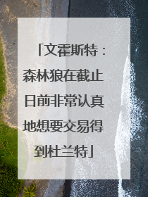 文霍斯特：森林狼在截止日前非常认真地想要交易得到杜兰特