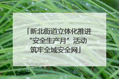 新北街道立体化推进“安全生产月”活动 筑牢全域安全网