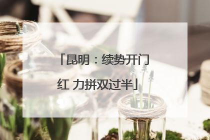 昆明：续势开门红 力拼双过半