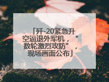 歼-20紧急升空逼退外军机，“数轮激烈攻防”，现场画面公布