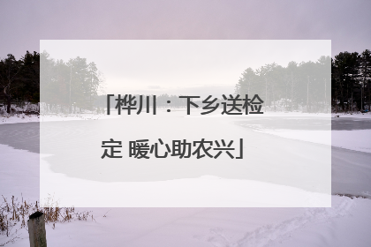 桦川：下乡送检定 暖心助农兴