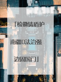检徽铸盾护南疆 法治强边固国门