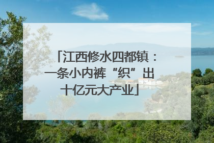 江西修水四都镇：一条小内裤“织”出十亿元大产业