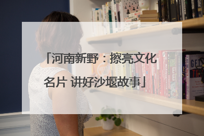 河南新野：擦亮文化名片 讲好沙堰故事