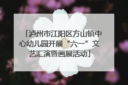 泸州市江阳区方山镇中心幼儿园开展“六一”文艺汇演暨画展活动