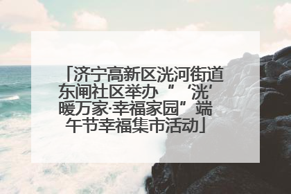 济宁高新区洸河街道东闸社区举办“‘洸’暖万家·幸福家园”端午节幸福集市活动