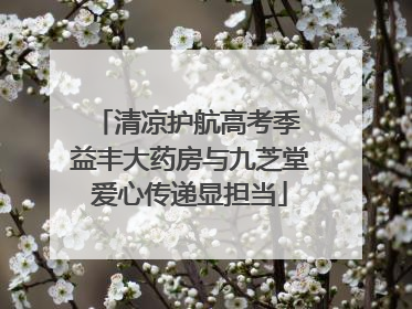 清凉护航高考季 益丰大药房与九芝堂爱心传递显担当