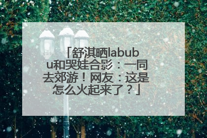 舒淇晒labubu和哭娃合影：一同去郊游！网友：这是怎么火起来了？