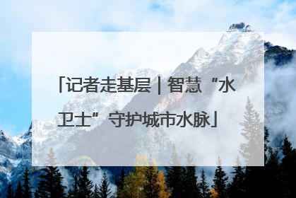 记者走基层｜智慧“水卫士”守护城市水脉