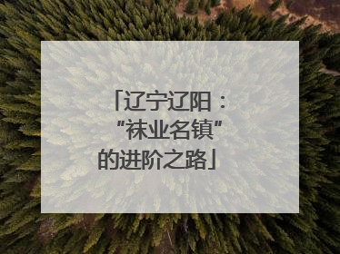 辽宁辽阳：“袜业名镇”的进阶之路