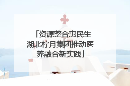资源整合惠民生 湖北柠月集团推动医养融合新实践